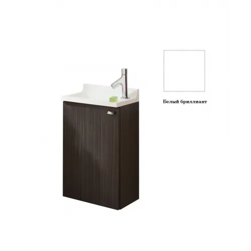 Модуль с раковиной Pop laminar 40 см, 1 распашная дверь, белый, подвесной монтаж EB406-00+EB285-G1C Jacob Delafon