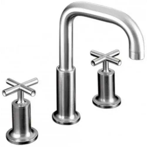 Смеситель для умывальника Purist на 3 отверстия, неповоротный излив, без донного клапана E144063-CP Jacob Delafon