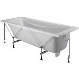 Акриловая ванна Odeon Up 160х75 см, с каркасом, ручками и подголовником E6D025-00 Jacob Delafon