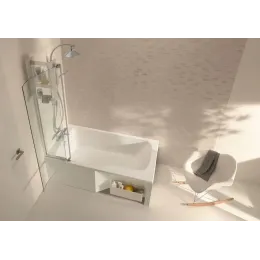 Акриловая ванна Bain-Douche Malice 170х90 см, левосторонняя, сидячая CE6D065L-00 Jacob Delafon