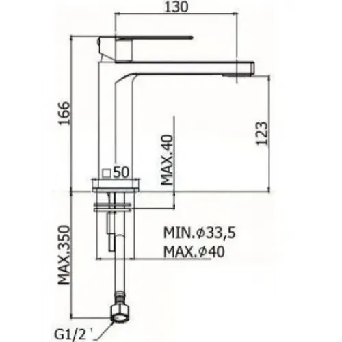 Смеситель для раковины Paffoni Tango TA071CR