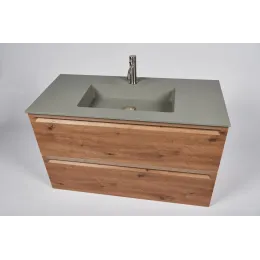 Тумба с раковиной INDA Piccadilly 100RC Cemento