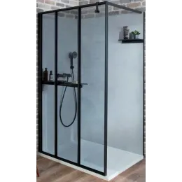 Душевая перегородка Walk-In Nouvelle Vague 30х200 см, 6 мм, черный профиль E94WS30-B1 Jacob Delafon