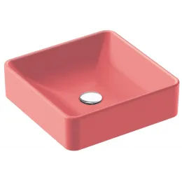Накладная раковина Vox 40х40х13,5 см, розовый шелк, с отверстием перелива, с заглушкой, санфарфор EVG102-PN1 Jacob Delafon