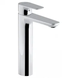 Смеситель для умывальника Aleo высокий, неповоротный излив, без донного клапана E72299-CP Jacob Delafon