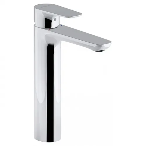 Смеситель для умывальника Aleo высокий, неповоротный излив, без донного клапана E72299-CP Jacob Delafon
