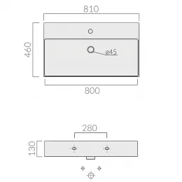 Раковина подвесная GALASSIA Meg11Pro 8973