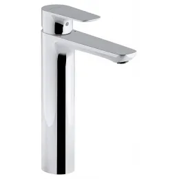 Смеситель для умывальника Aleo высокий, неповоротный излив, с донным клапаном E72298-CP Jacob Delafon