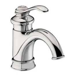 Смеситель для умывальника Fairfax высота излива 57 мм, неповоротный излив, с донным клапаном E72090-CP Jacob Delafon