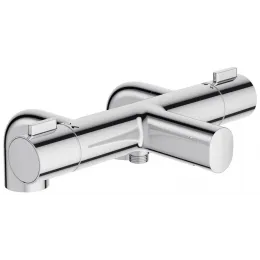 Смеситель на горизонтальную поверхность (деку) с изливом Cuff без выхода на душ, на 2 отв., термостат E78521-CP Jacob Delafon