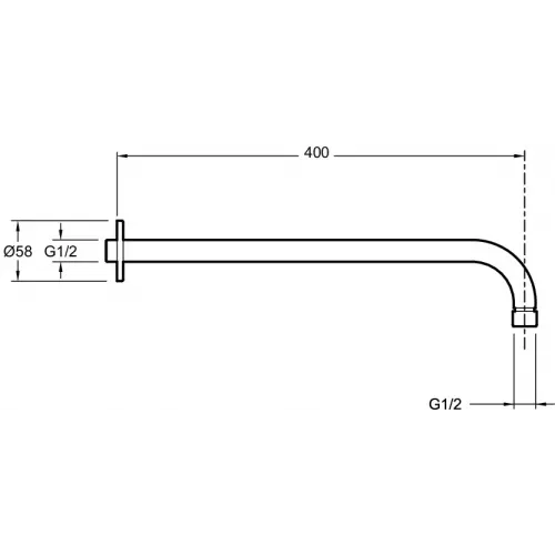Готовый набор для душа (без излива) Modulo 3 режима, 25 см, round, 2 функции, термостат E30758-CP Jacob Delafon