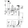 Смеситель для ванны с душем Paffoni Elle EL001NO