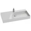 Подвесная раковина Rythmik pure 90х46х7,8 см, правосторонняя, 1 отверстие для смесителя, без переливного отверстия, санфарфор EVP112-00 Jacob Delafon