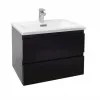 Модуль под раковину Madeleine 60,4х46,2х45,2 см, 2 ящика, встроенные ручки, черный глянцевый EB2052-J52 Jacob Delafon