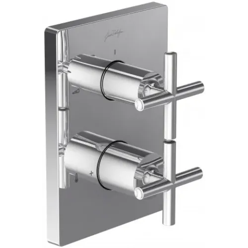 Лицевая часть встраиваемого смесителя Modulo с крестообразными ручками, 2 функции E75395-CP Jacob Delafon