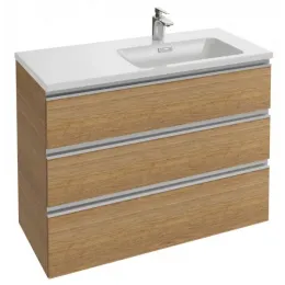 Модуль под раковину Vox 100х46х73,4 см, 3 ящика, ореховое дерево, встроенные ручки EB2046-RA-E16 Jacob Delafon