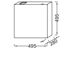 Модуль под раковину Terrace 49,5х28х49,5 см, черный матовый, шарниры слева EB1178-M61 Jacob Delafon