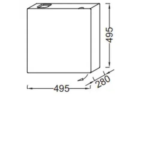 Модуль под раковину Terrace 49,5х28х49,5 см, черный матовый, шарниры слева EB1178-M61 Jacob Delafon