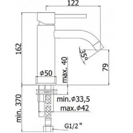 Смеситель для раковины Paffoni Light LIG071HG