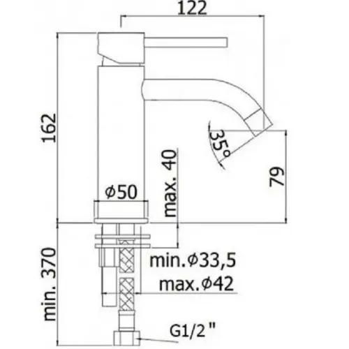 Смеситель для раковины Paffoni Light LIG071HG