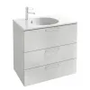 Модуль под раковину Odeon Rive Gauche 80х50,8х73,9 см, 3 ящика, белый глянцевый, ручки хром EB2532-R5-G1C Jacob Delafon