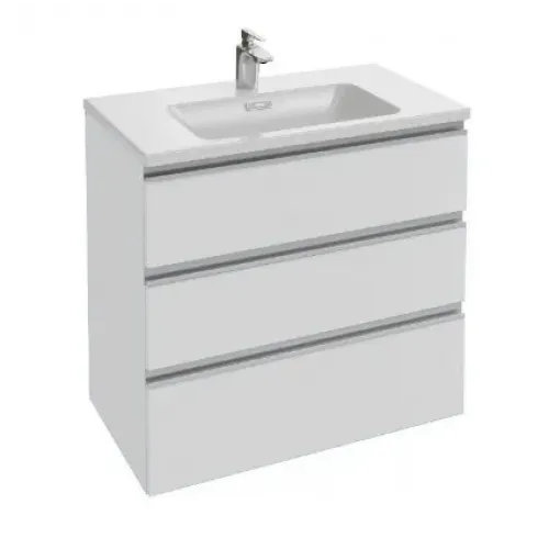 Модуль под раковину Vox 80х46х73,4 см, 3 ящика, белый глянцевый, встроенные ручки EB2048-RA-N18 Jacob Delafon