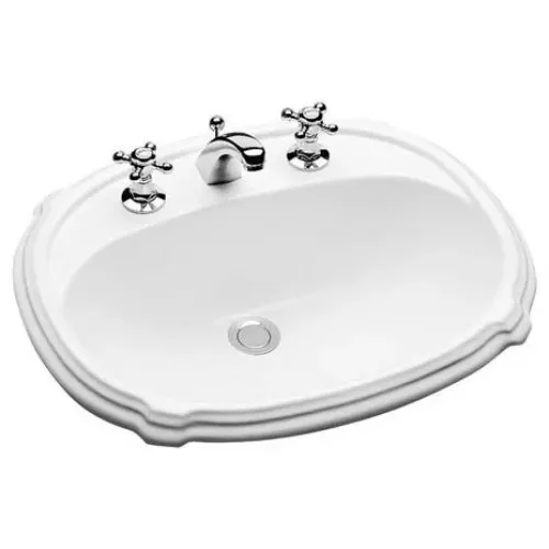 Встраиваемая сверху раковина Portrait 58х49 см, санфарфор, с отв. под смеситель E1230-00 Jacob Delafon