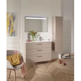 Модуль под раковину Vox 80х46х73,4 см, ореховое дерево, 3 выдвижных ящика, изогнутая ручка EB2098-R1-E16 Jacob Delafon