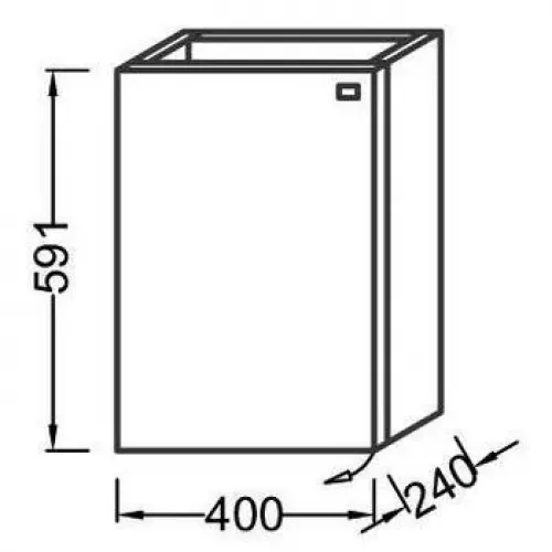 Модуль с раковиной Pop laminar 40 см, белый лак, подвесной монтаж EB406-00 Jacob Delafon