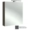 Зеркало Odeon Up 60х65 см, шарниры справа, серый антрацит глянцевый, с подсветкой EB795DRU-442 Jacob Delafon