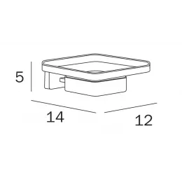 Мыльница INDA LEA A18110NE21