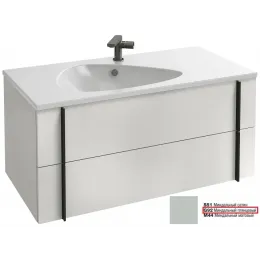 Модуль под раковину Nouvelle Vague 100х50,7х45,5 см, 2 ящика, миндальный глянцевый EB3032-G92 Jacob Delafon