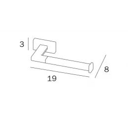 Держатель туалетной бумаги INDA LEA A1825ANE
