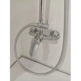 Душевая система без излива Brive выставочный образец, 5 режимов, 20 см, round, верхний душ, с лейкой E24329-CP/У Jacob Delafon