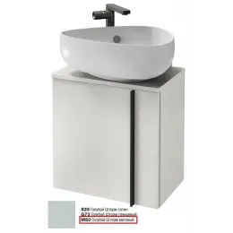 Модуль под раковину Nouvelle Vague 45х30х46,8 см, шарниры слева, 1 полка, голубой шторм матовый EB3045G-M50 Jacob Delafon