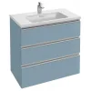 Модуль под раковину Vox 80х46х73,4 см, 3 ящика, аквамарин матовый EB2048-RA-M43 Jacob Delafon