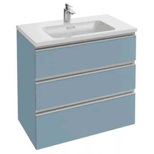 Модуль под раковину Vox 80х46х73,4 см, 3 ящика, аквамарин матовый EB2048-RA-M43 Jacob Delafon
