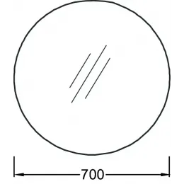 Зеркало 70х70 см, круглое, подсветка по периметру, анти-пар, с подсветкой, с подогревом EB1454-NF Jacob Delafon