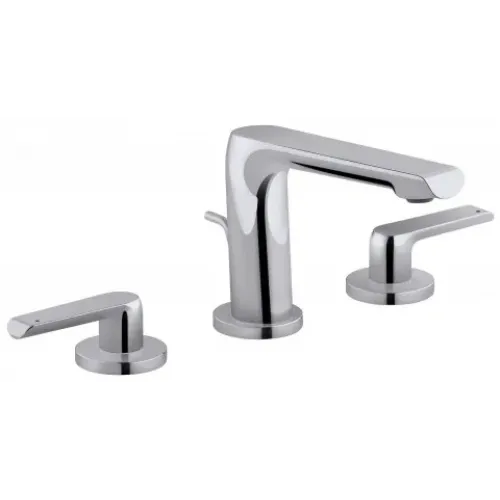 Смеситель для раковины на 3 отверстия Avid с донным клапаном E97352-CP Jacob Delafon