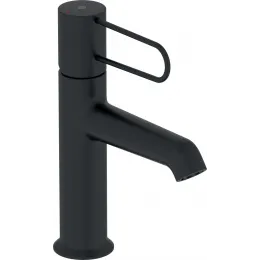 Смеситель для умывальника Odeon Rive Gauche черная ручка, чёрный цвет, неповоротный излив, с донным клапаном E21028-BL-BL Jacob Delafon