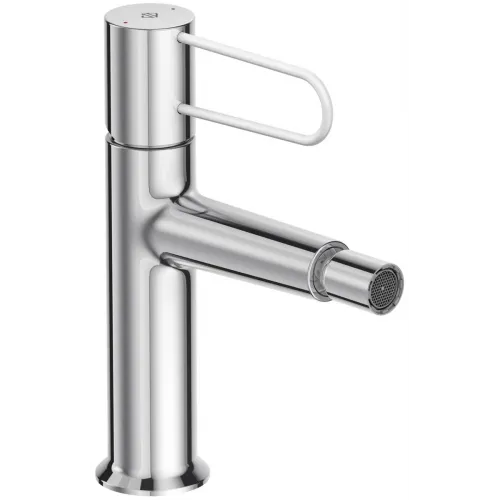 Смеситель для биде Odeon Rive Gauche ручка белая, с донным клапаном E21033-00-CP Jacob Delafon