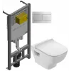 Комплект унитаза с инсталляцией Struktura compact, с микролифтом, с кнопкой E21747RU-00 Jacob Delafon