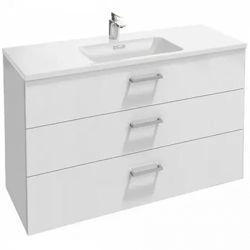 Модуль под раковину Vox 120х46х73,4 см, 3 ящика, белый глянцевый, прямоугольные ручки EB2091-R2-G1C Jacob Delafon