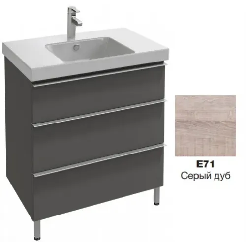 Модуль под раковину Odeon Up 77х48,5х73,8 см, серый дуб EB993-E71 Jacob Delafon