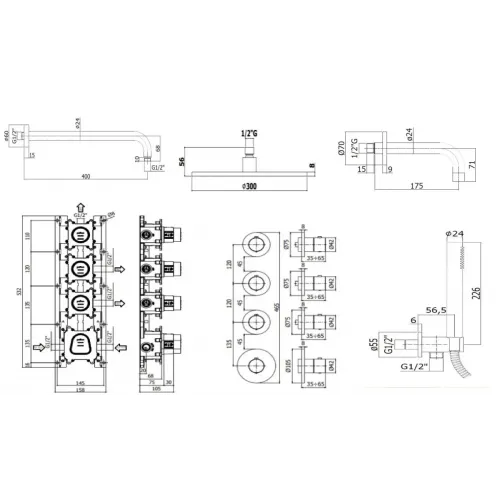 Комплект для ванны PAFFONI Modular Box KITMB019HGSP139KING
