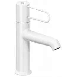 Смеситель для умывальника Odeon Rive Gauche неповоротный излив, белый цвет, с донным клапаном E21028-00-00 Jacob Delafon