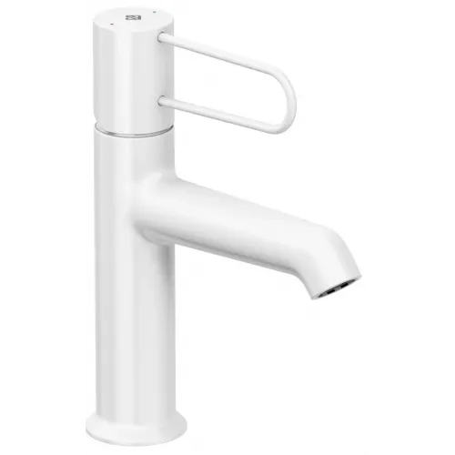 Смеситель для умывальника Odeon Rive Gauche неповоротный излив, белый цвет, с донным клапаном E21028-00-00 Jacob Delafon