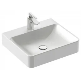 Накладная раковина Vox 50х45х13,5 см, без переливного отверстия, санфарфор, с отв. под смеситель EVE012-00 Jacob Delafon