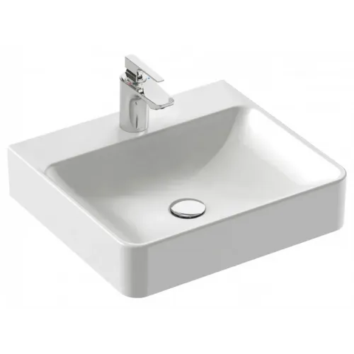 Накладная раковина Vox 50х45х13,5 см, без переливного отверстия, санфарфор, с отв. под смеситель EVE012-00 Jacob Delafon