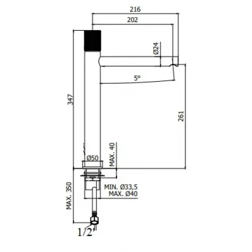 Смеситель для раковины Paffoni Jo JO081NO